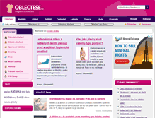Tablet Screenshot of oblectese.cz